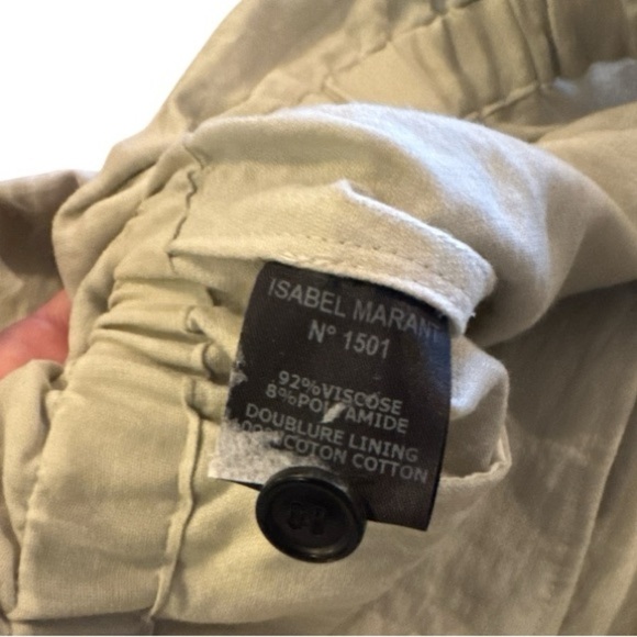 NWT Isabel Marant Cream Linen-Blend Mini Skirt FR 38 / US 6 Summer Resort Chic - Picture 6 of 9